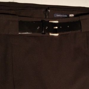 Tommy Hilfiger black pleated pencil skirt